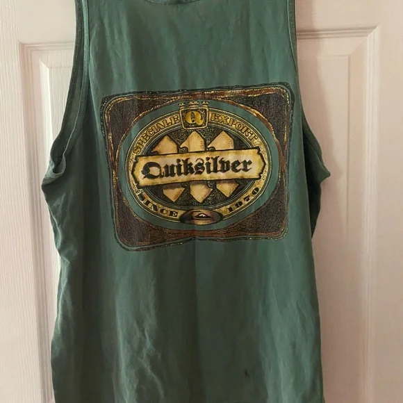 Quiksilver Vintage Green Graphic Tee - Picture 2 of 8